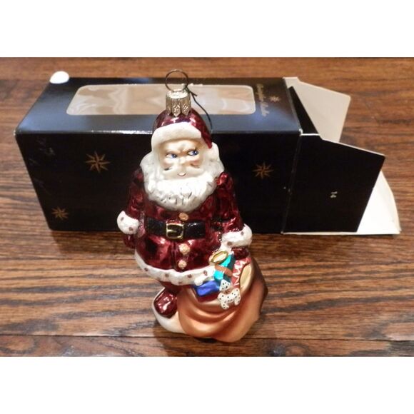 Christopher Radko Santa on the Look Out Ornament w/Box - Picture 1 of 3